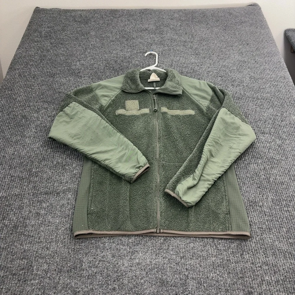 Peckham Fleece Jacket Mens S Green Polyester Gen III Cold Weather Tactical
